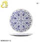 melamine blue and white plates